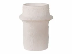 ebuy24 Portavelas Y Vela|2 candelabros cilíndricos en cemento