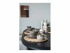 ebuy24 Portavelas Y Vela|2 candelabros cilíndricos en cemento