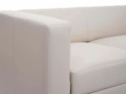 MCW 3-1-1 Conjunto de sofás Lille (3 piezas), Cuero Crema Outlet