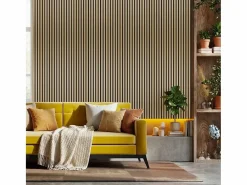 4 paneles decorativos de pared de madera efecto dorado 120x60cm Tabb-GO^AHD New