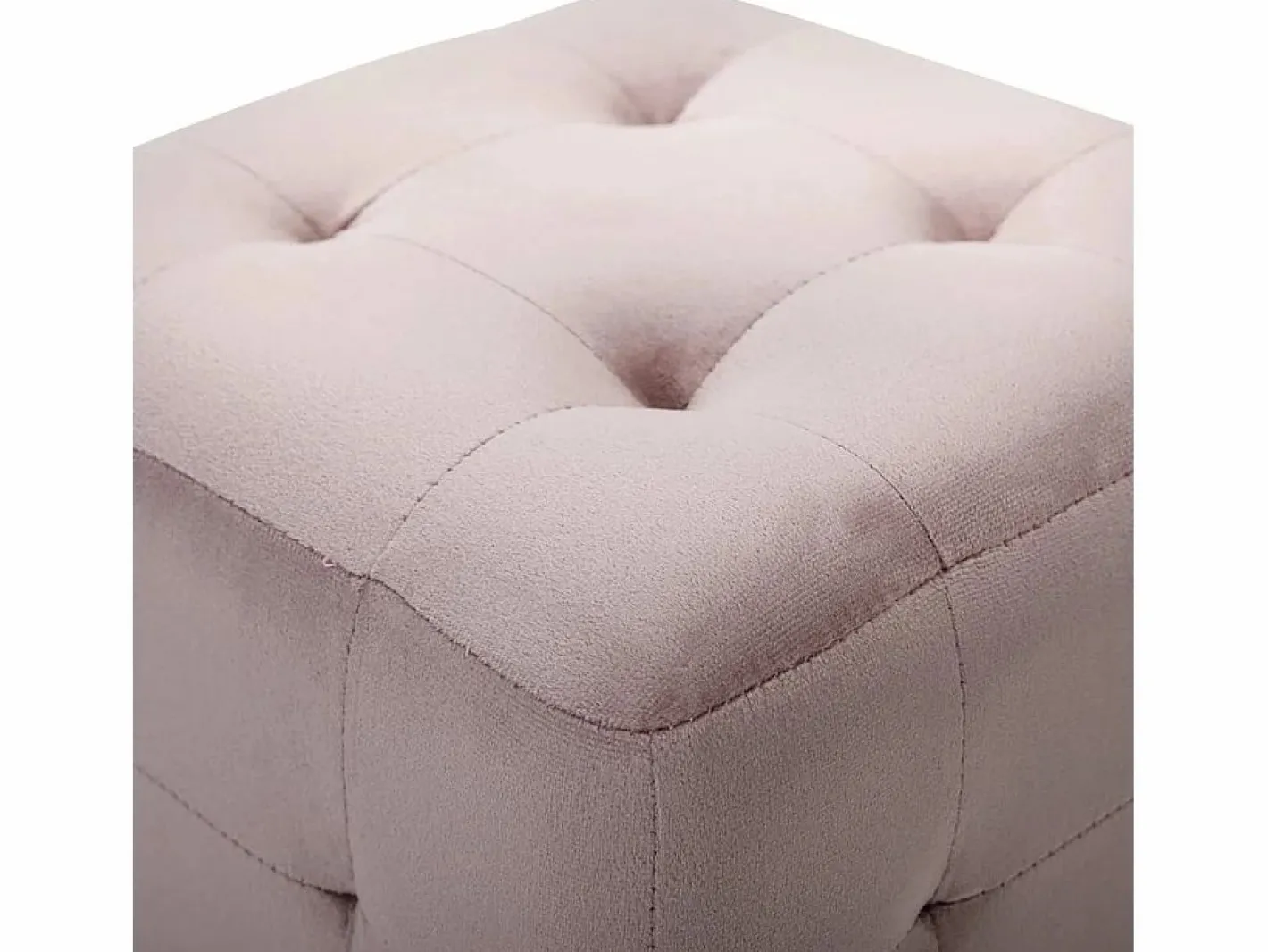 2 piezas Pufs 30 x 30 x 30 cm Tejido terciopelo Rosa New