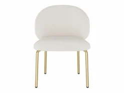 ModernLuxe Sillas Y Lotes De Sillas|1 Silla en tela chenille - patas de metal dorado - silla de tocador - silla de comedor -