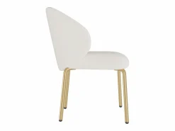 ModernLuxe Sillas Y Lotes De Sillas|1 Silla en tela chenille - patas de metal dorado - silla de tocador - silla de comedor -