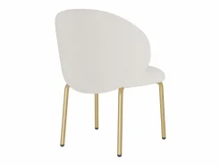 ModernLuxe Sillas Y Lotes De Sillas|1 Silla en tela chenille - patas de metal dorado - silla de tocador - silla de comedor -