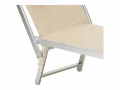 4 Tumbonas plegables de aluminio con parasol para playa - Santorini Stock -^Beach & Garden Hot