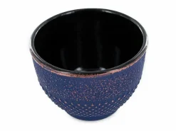 4 vasos de hierro fundido y bronce 0,15 L Azul Hot