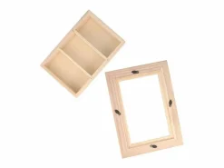 Marco Para Fotos|2 vitrinas pequeñas de madera y plexiglás 22 cm