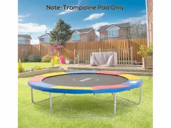 Accesorios para trampolín, set completo con red de seguridad, lona y escalera, poliéster, (305x305x15cm) Multicolor