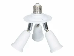 Ledkia Bombilla|Adaptador para Bombilla 1 E27 a 3 E27