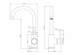 Aica Columna De Ducha|columna de ducha termostático en cromo y grifo de cocina con control de temperatura