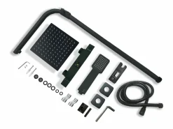 columna ducha termostática 38℃ mate 80-120cm alcachofa de ducha para baño^Aica Hot