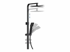 Aica Columna De Ducha|columna ducha termostato mate cuadrada 764-1184mm alcachofa de para baño