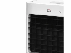 Aire acondicionado portátil 3 en 1 con humidificación, refrigeración por agua, 15 L, oscilación de 60°, control remoto, temporizador de 8 h, para 20 m² Blanco Outlet