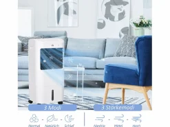 Aire acondicionado portátil 3 en 1 con función de enfriamiento y humidificación, 15 L, oscilación de 60°, control remoto, pantalla LED, para habitaciones de 20 m² Blanco Online