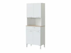 duehome Alacena cocina Colin 4 Puertas Blanco Artik (Blanco Mate) - Roble Canadian Color natural claro Sale