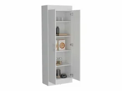 TuHome Alacena Nepal en melamina con 2 puertas y 5 estantes , , 169.9 cm X 60 cm X 30.3 cm Blanco Discount