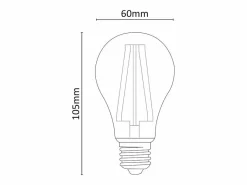 Alcapower - Bombilla LED E27 A60 de 15 W, 2500 lm, ángulo de 320°, clase energética C, Ø60 mm, luz instantánea, larga duración (4000 K) Transparente Discount