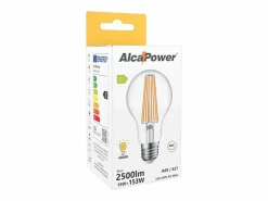 Alcapower - Bombilla LED E27 A60 de 15 W, 2500 lm, ángulo de 320°, clase energética C, Ø60 mm, luz instantánea, larga duración (4000 K) Transparente Discount