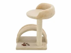 Garden Furniture Alfie Dean Rascador para gatos con poste de sisal 40 cm y marrón Beige Outlet