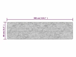 Alfombra De Cocina|Alfombra De Cocina|Alfombra antideslizante lavable 80x300 cm Antracita