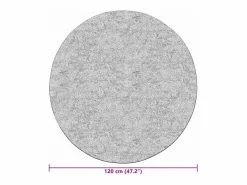Alfombra antideslizante lavable φ120 cm Gris Clearance