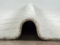 Alfombra Bahar Shaggy patrón triángulos, , 120 cm redonda^the carpet Outlet