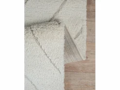 the carpet Alfombra Redonda|Alfombra Bahar Shaggy patrón triángulos, , 160 cm redonda