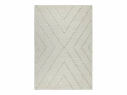 the carpet Alfombra Bahar Shaggy patrón triángulos, , 160 x 230 cm Crema Online