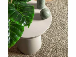 Alfombra ZIZUR 240x240 cm efecto yute para interior y exterior Beige Online
