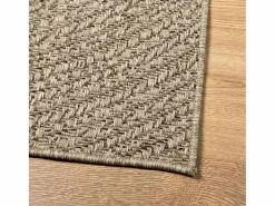 Alfombra ZIZUR 240x240 cm efecto yute para interior y exterior Beige Online
