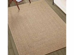 Alfombra ZIZUR 60x110 cm efecto yute interior exterior Beige Discount