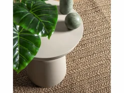 Clicnbuy Alfombra con aspecto de yute interior y exterior 80x150 cm Marru00f3n New