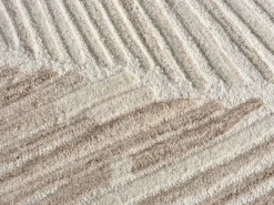 Alfombra con relieve 100% lana hecha a mano - 160 x 230 cm - 2200g/m2 - Marfil - SERAPHINA^OZAIA Clearance