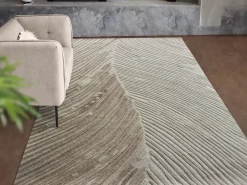 Alfombra con relieve 100% lana hecha a mano - 160 x 230 cm - 2200g/m2 - Marfil - SERAPHINA^OZAIA Clearance