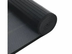 Alfombra cuadrada negra 100x100 cm bambú Negro Online