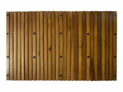 Alfombra de acacia para el baño, 80 x 50 cm ES187778 Marru00f3n Outlet