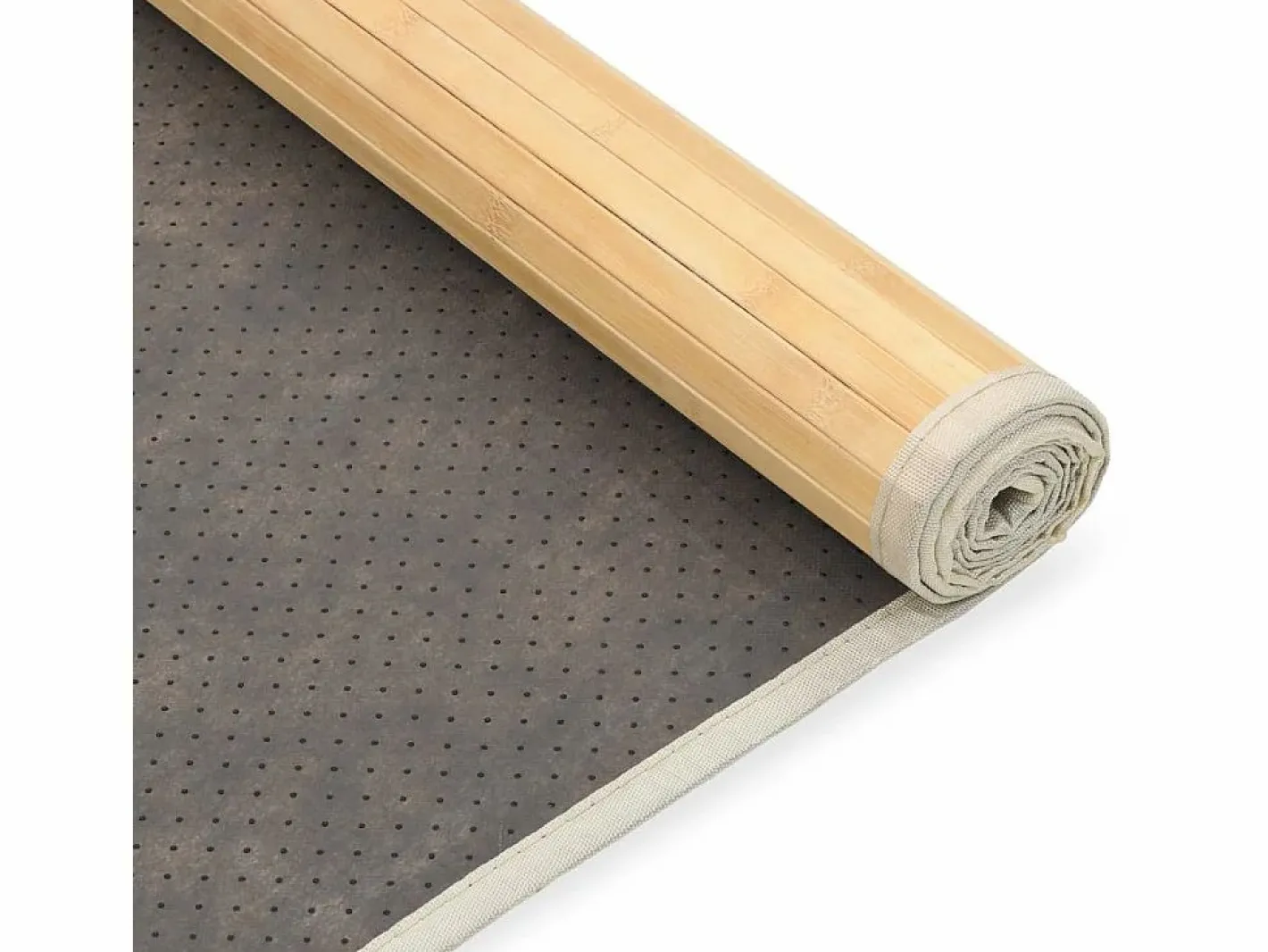 Clicnbuy Alfombra De Exterior|Decoración De Jardín|Alfombra de bambú color natural 80x200 cm