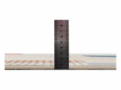 Alfombra de baño estampada con pelo suave 70x120 cm multi Ariella Gris