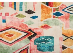 Alfombra De Baño|Alfombra de baño estampada con pelo suave 60x100 cm Colorido Ariella