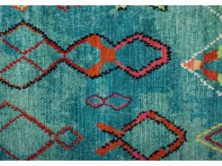 Alfombra De Baño|Alfombra de baño estampada con pelo suave 60x100 cm Turquesa Ariella