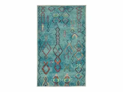 Alfombra De Baño|Alfombra de baño estampada con pelo suave 50x60 cm Turquesa Ariella