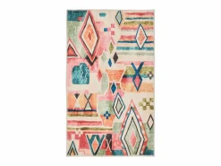 Alfombra de baño estampada con pelo suave 50x60 cm Colorido Ariella Multicolor Online