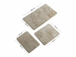 Alfombra de baño Set (3 piezas) Orkide beige^ Discount