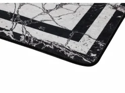 Alfombra de baño Set (2 piezas) Marmor blanco negro Multicolor Hot