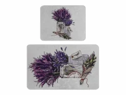 Alfombra De Baño|Alfombra de baño Set (2 piezas) Purpura