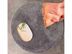 ebuy24 Alfombra De Baño|Textil De Baño|Alfombra de baño Valle Ø60cm oscuro.
