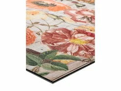 Alfombra de cocina - dibujos con flores - - 52 x 200 cm - RICCI Multicolor Outlet