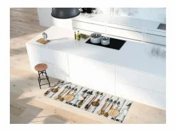 Alfombra de cocina - diseños con cocina - - 52 x 200 cm - RICCI Multicolor Online