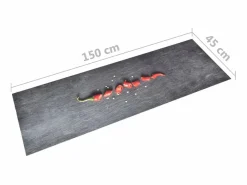 Alfombra de cocina lavable Pepper 45x150 cm ES653358 Multicolor Discount