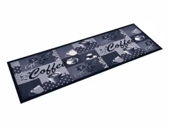 Alfombra de cocina lavable Coffee azul 60x180 cm ES451726^ Clearance